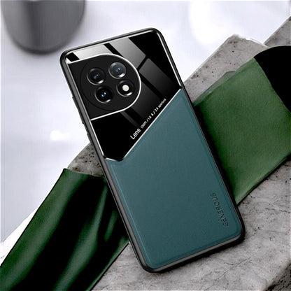 OnePlus 11 Series Vintage Leather Magnetic Holder Case - OnePlus