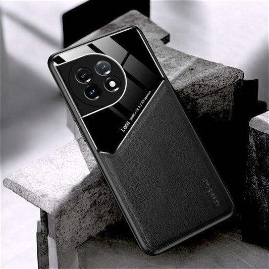 OnePlus 11 Series Vintage Leather Magnetic Holder Case - OnePlus