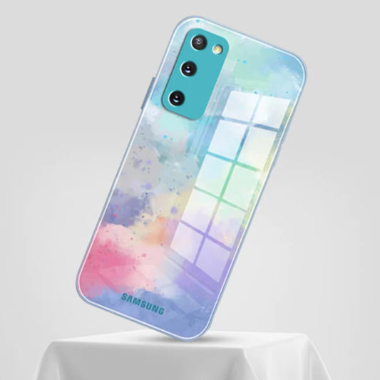 Galaxy S20 FE Watercolor Splatter Glass Back Case