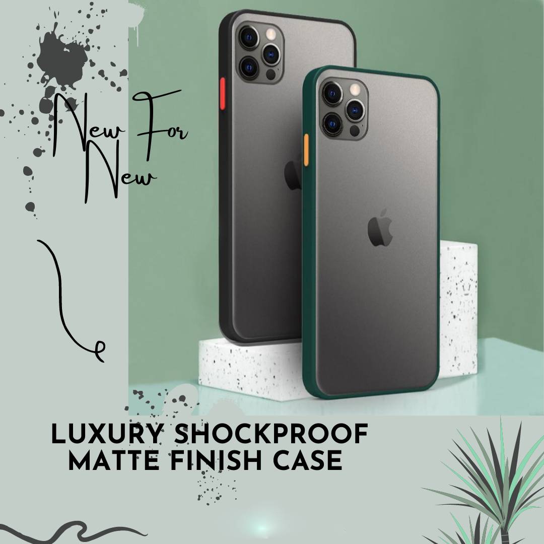 iPhone 11 Pro Max Luxury Shockproof Matte Finish Case