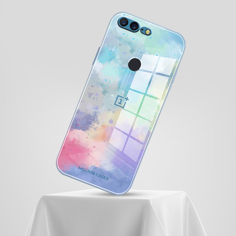 Watercolor Splatter Glass Back Case - OnePlus
