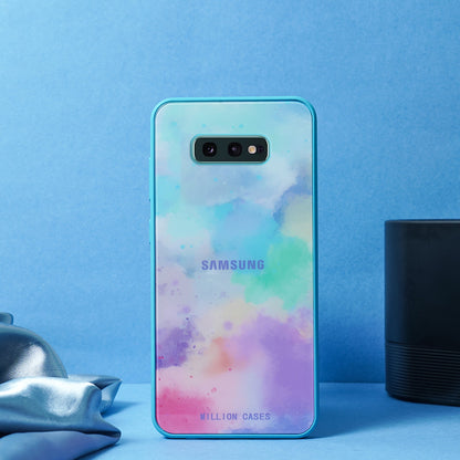 Galaxy S22 Series Watercolor Splatter Glass Back Case