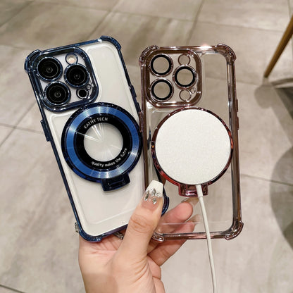 Glitter Stand Magnetic Case - iPhone