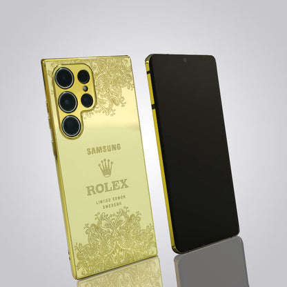 Galaxy S23FE Luxurious Crafted Gold Camera Protective Case