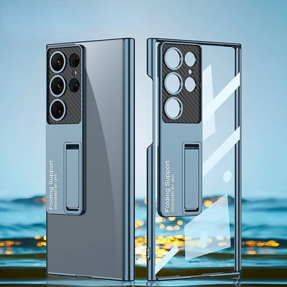 Luxury Ultra Clear Hybrid Stand Case - Samsung