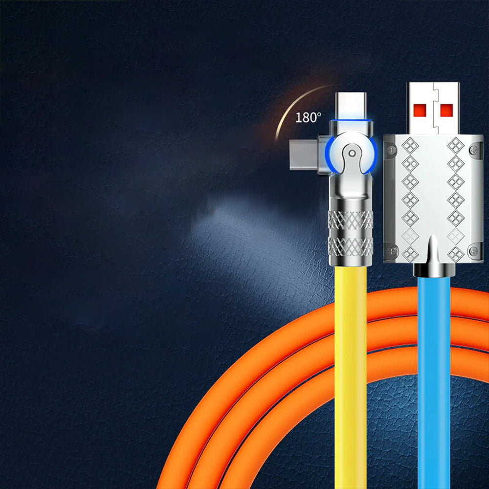 120W 6A Super Fast Rotatable Charging Cable
