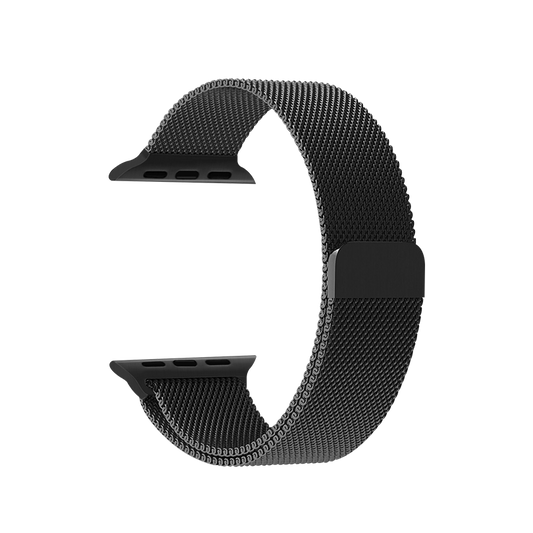 Coteetci ® Magnetic Aluminium Strap for Apple Watch [42/44MM] - Black