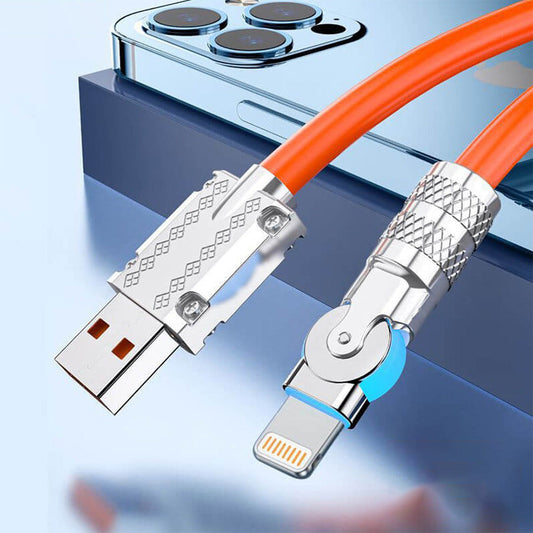 Super Fast Rotatable Charging Cable - Lightning