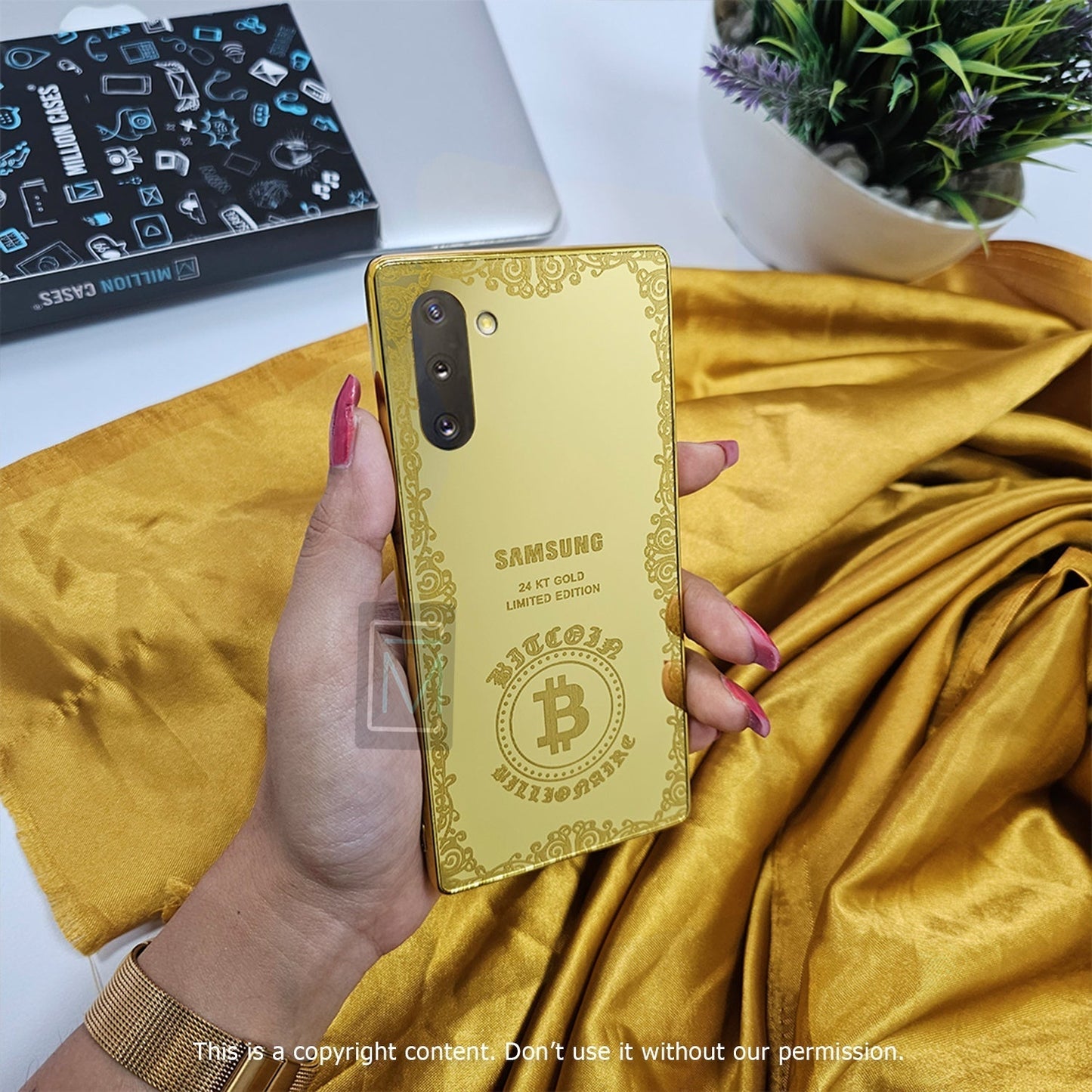 Galaxy Note 10 Crafted Gold Luxurious Camera Protective Case