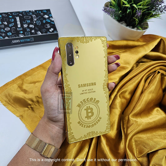 Galaxy Note 10 Plus Crafted Gold Luxurious Camera Protective Case