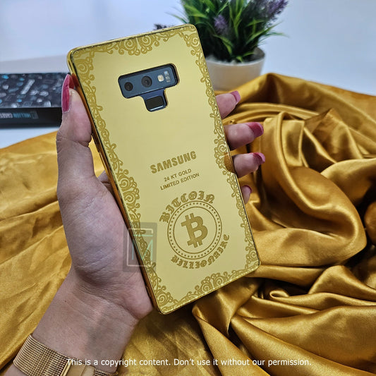 Galaxy Note 9 Crafted Gold Luxurious Camera Protective Case