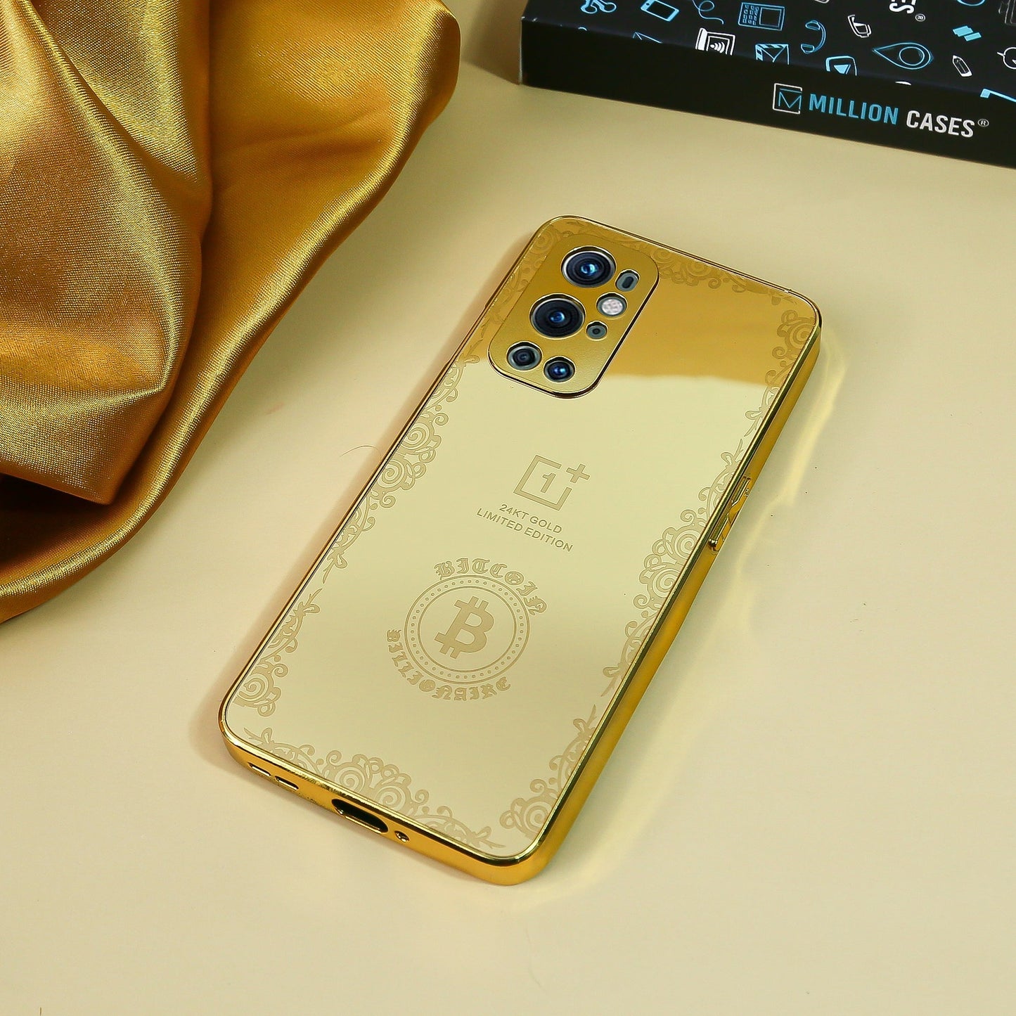OnePlus 9RT Crafted Gold Bitcoin Luxurious Camera Protective Case