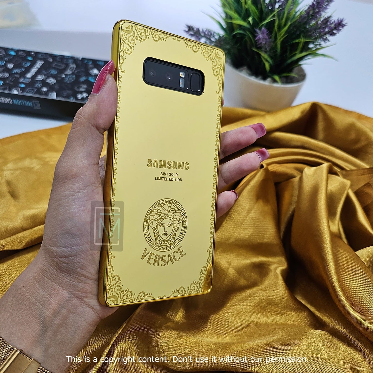 Galaxy S10 Series Luxurious Crafted Gold Camera Protective Case