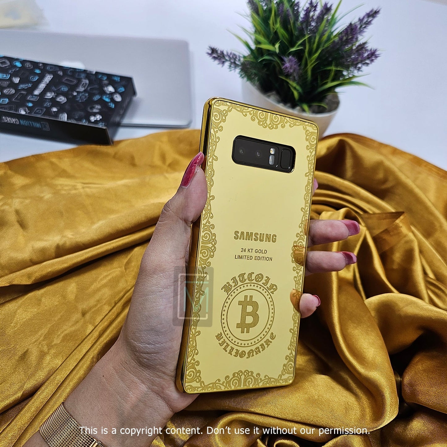 Galaxy S10 Series Luxurious Crafted Gold Camera Protective Case