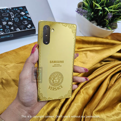 Galaxy Note 10 Crafted Gold Luxurious Camera Protective Case