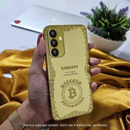 Galaxy A72 Crafted Gold Luxurious Camera Protective Case