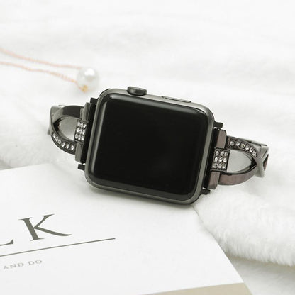 Coteetci ® Diamond Elegant Band for Apple Watch [42/44MM] - Black