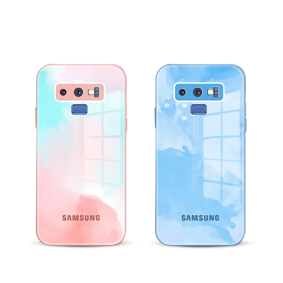 Galaxy Note 9 Colorful Wave Glass Phone Case