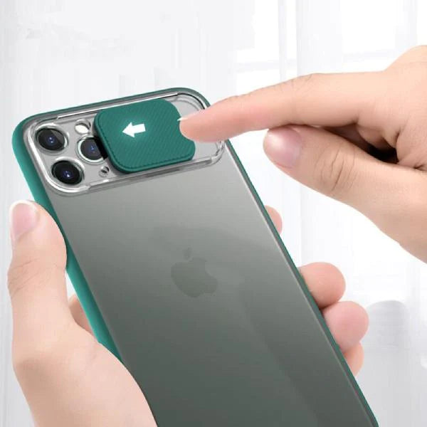 iPhone 12 Pro Max Camera Lens Slide Protection Matte Case