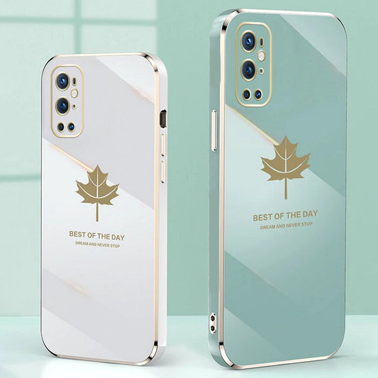 OnePlus Series Electroplating Mapple Leaf Soft Case