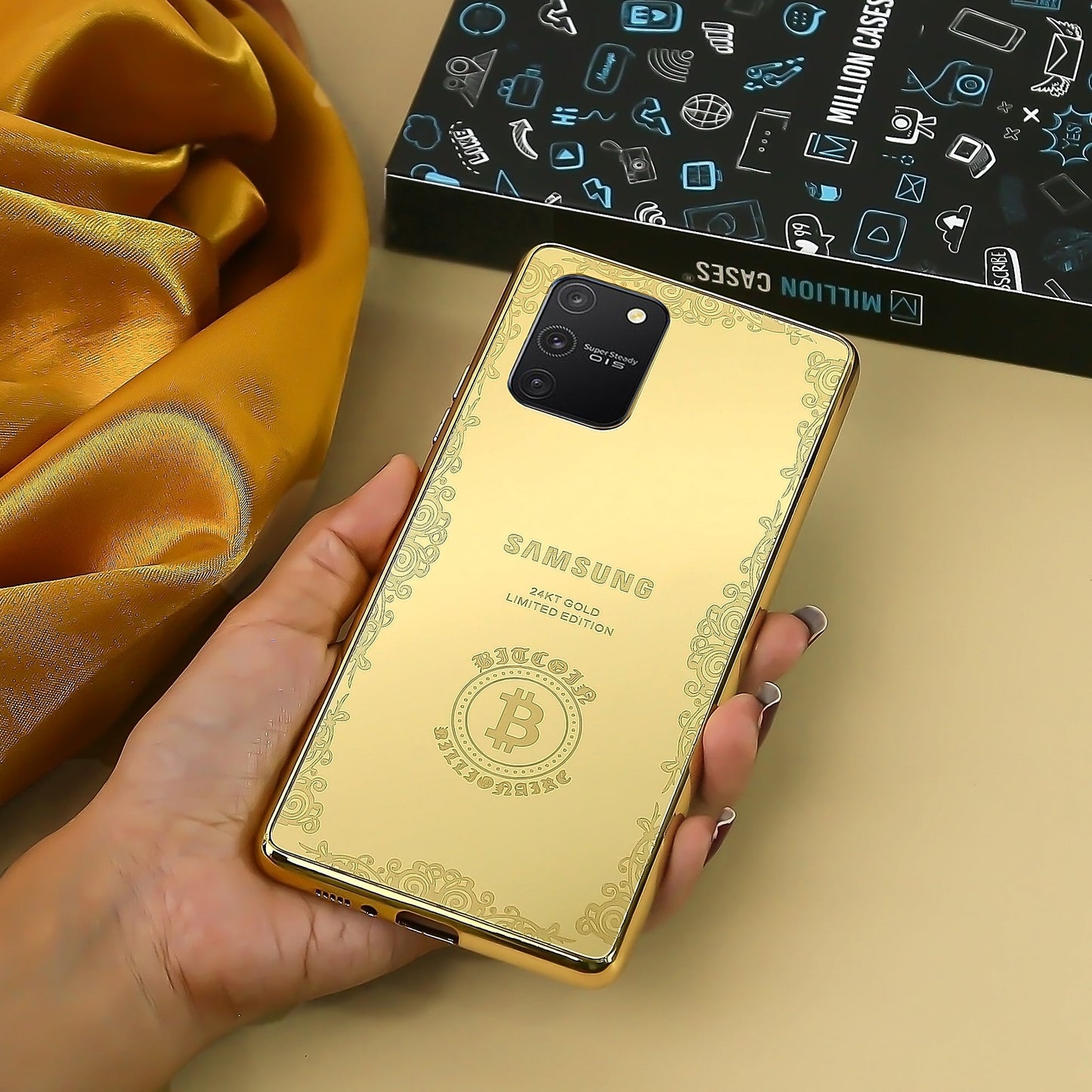 Galaxy Note 20 Ultra Crafted Gold Luxurious Camera Protective Case