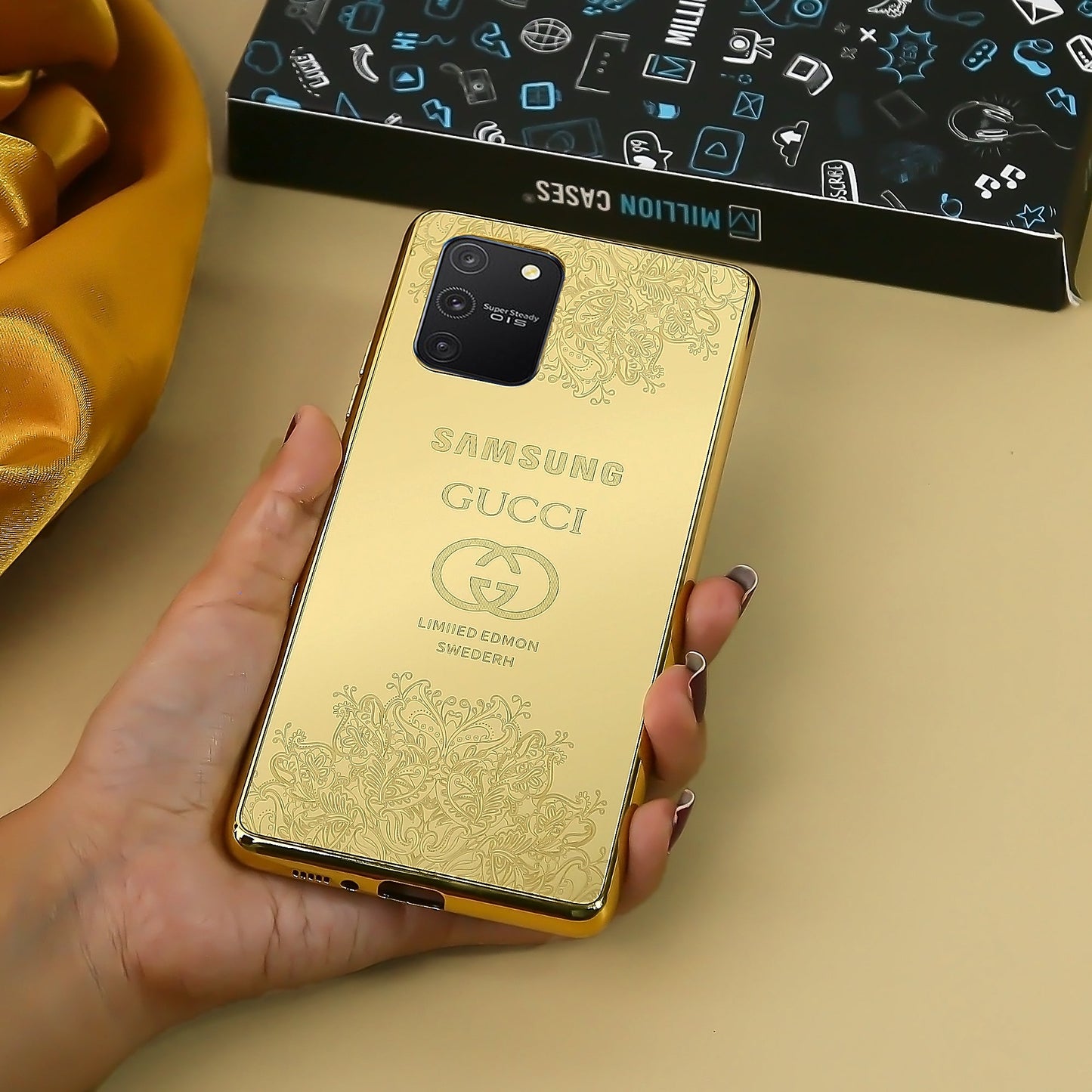 Galaxy Note 20 Crafted Gold Luxurious Camera Protective Case