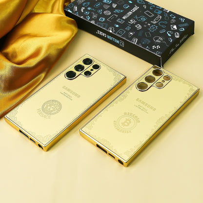 Galaxy S10 Series Luxurious Crafted Gold Camera Protective Case