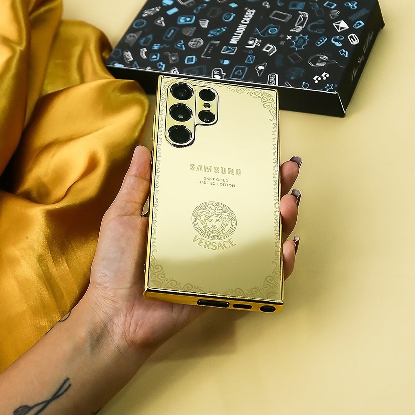 Luxurious Crafted Gold Camera Protective Case