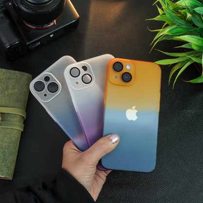 Frosted Matte Gradient Back Case - iPhone