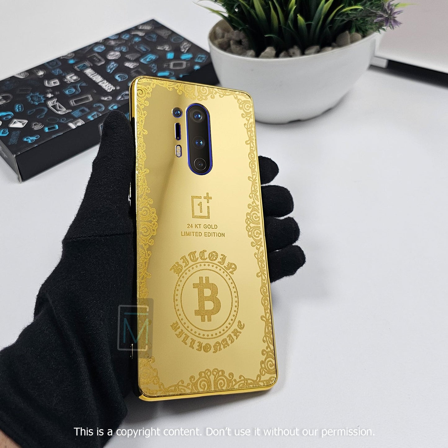 Crafted Gold Bitcoin Luxurious Camera Protective Case - OnePlus