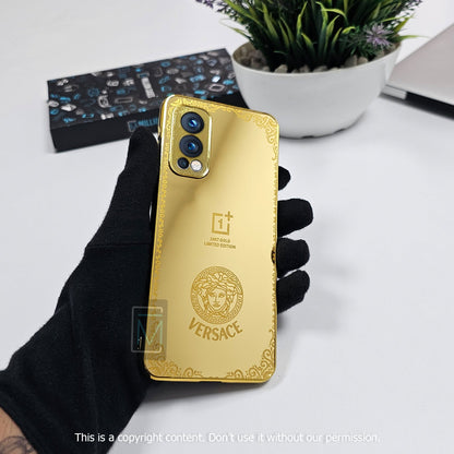 OnePlus Nord Series Crafted Gold Luxurious Camera Protective Case