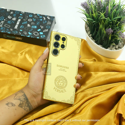 Galaxy S Series Luxurious Crafted Gold Camera Protective Case