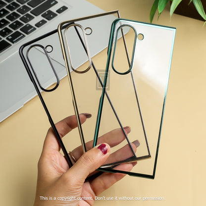 Galaxy Z Fold5 Transparent Glitter Case