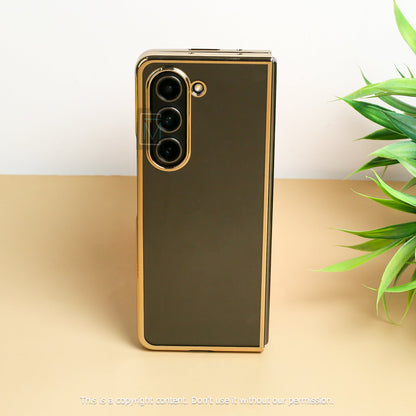 Galaxy Z Fold5 Transparent Glitter Case