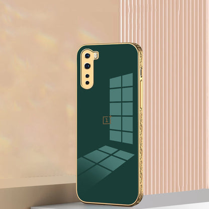 OnePlus Series Embossed TPU Gold Edge Design Case
