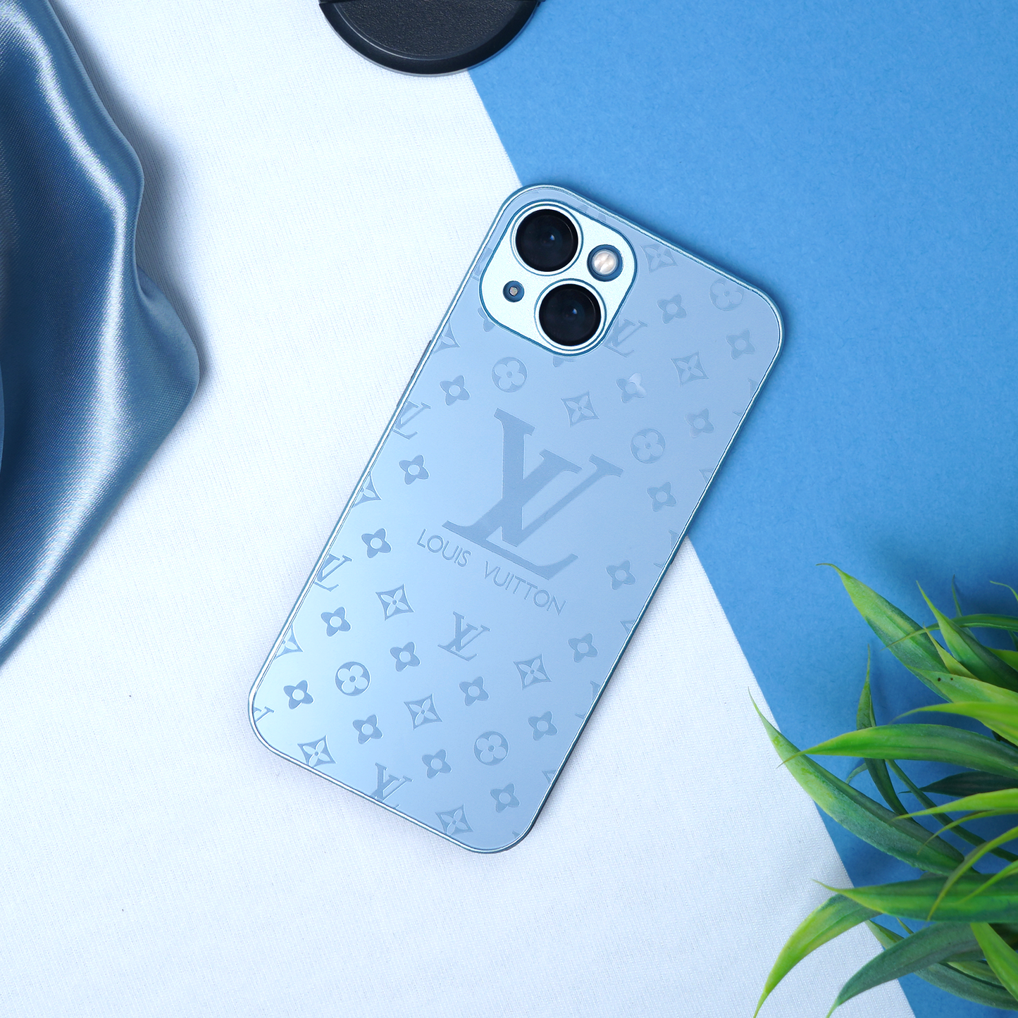 LV Pattern Glass Case - iPhone