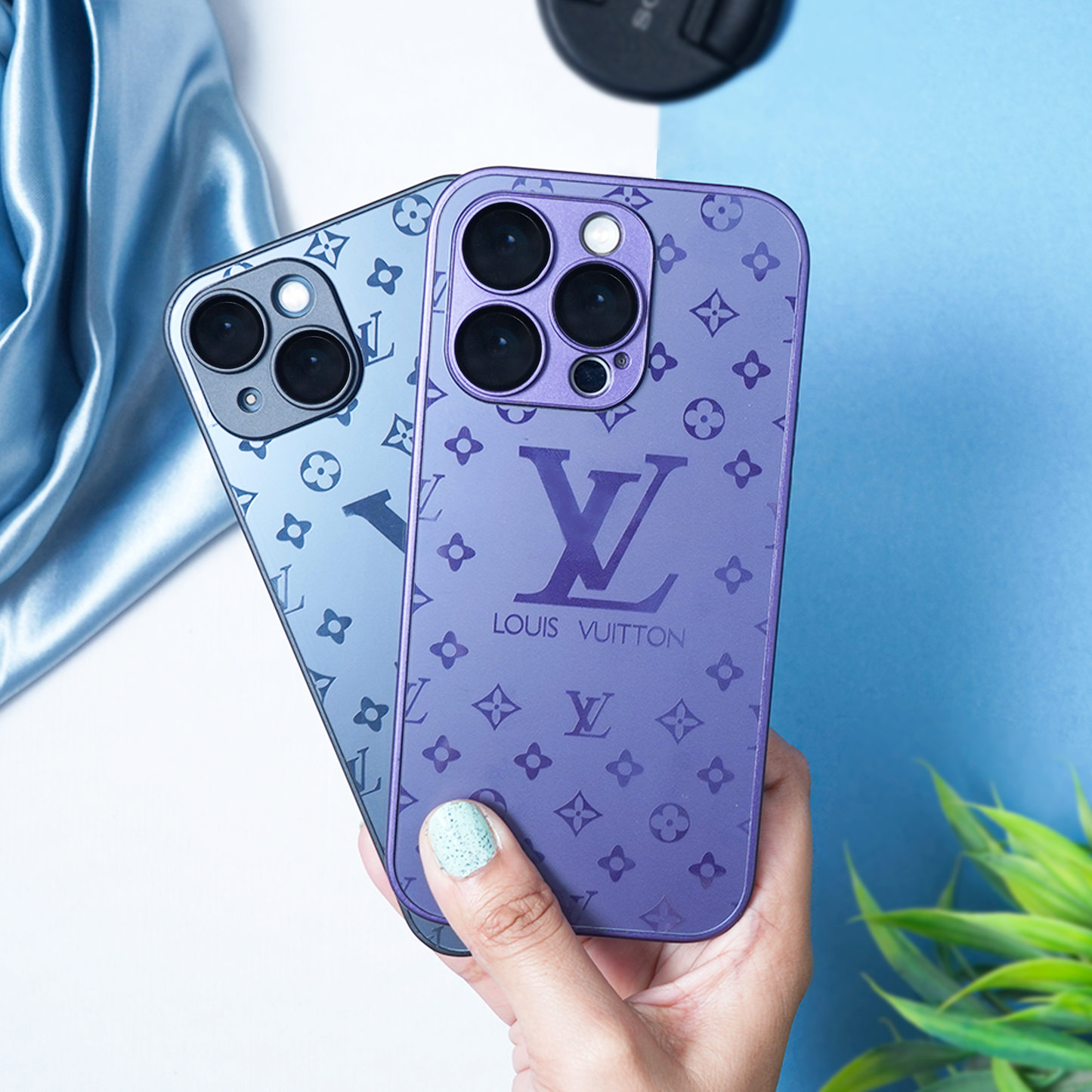 iPhone 15 Series LV Pattern Glass Case