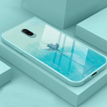 Watercolor Mapple Leaf Glass Case - OnePlus Nord