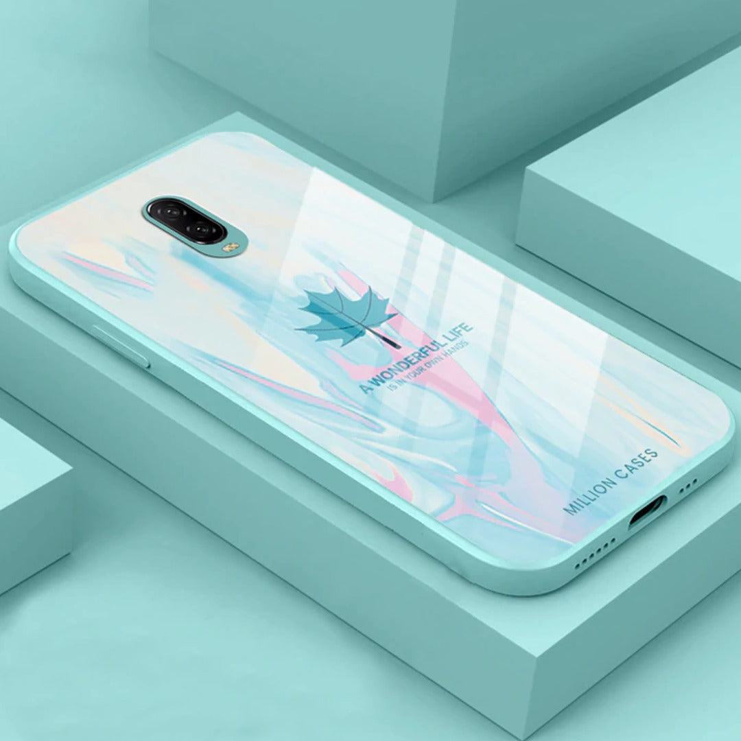 Watercolor Mapple Leaf Glass Case - OnePlus Nord