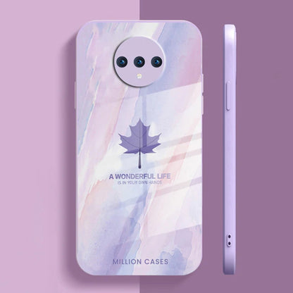 Watercolor Mapple Leaf Glass Case - OnePlus Nord