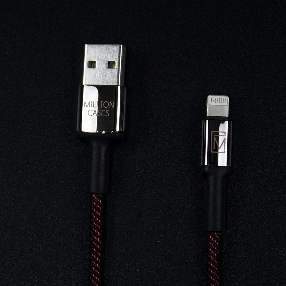 Million Cases Auto Disconnect Fast Charging Braided Lightning Cable