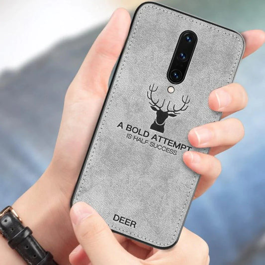 OnePlus 8 (3 in 1 Combo) Deer Pattern Inspirational Soft Case + Tempered + Camera Lens Protector