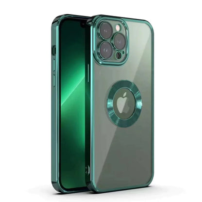 iPhone 11 Pro Max Clear Plating Logo Cut Soft Case