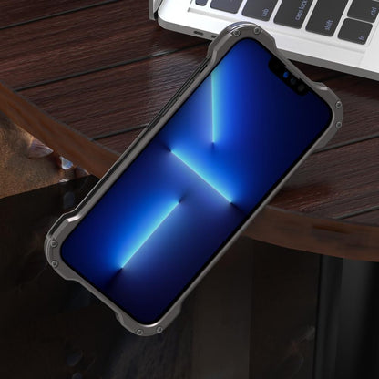 iPhone 14 Pro R-Just Aluminium Carbon Fiber Case