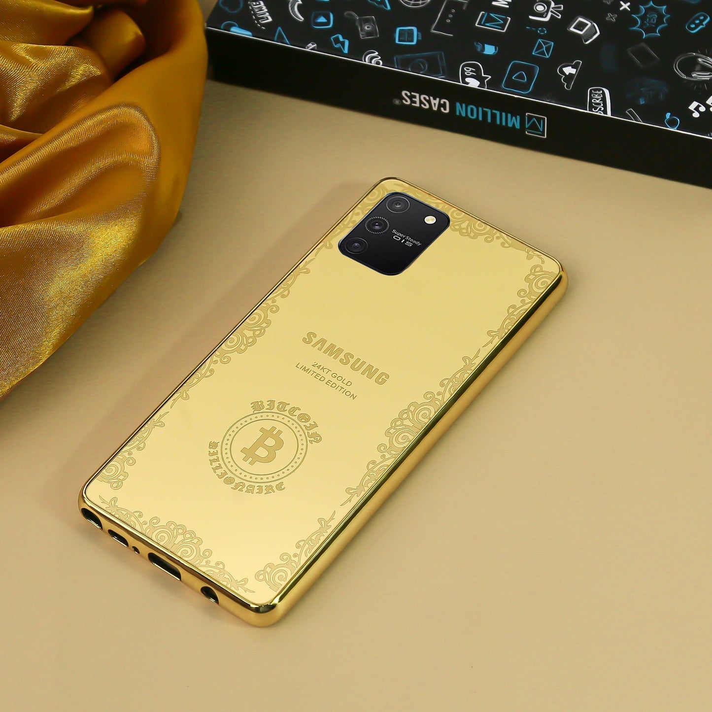 Galaxy S23 Series Luxurious Crafted Gold Camera Protective Case