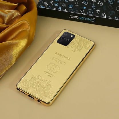 Galaxy S20 Series Luxurious Crafted Gold Camera Protective Case