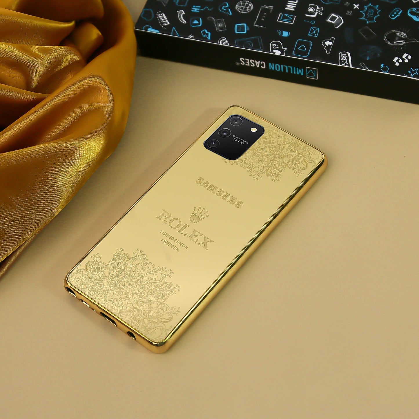 Galaxy S20 Series Luxurious Crafted Gold Camera Protective Case