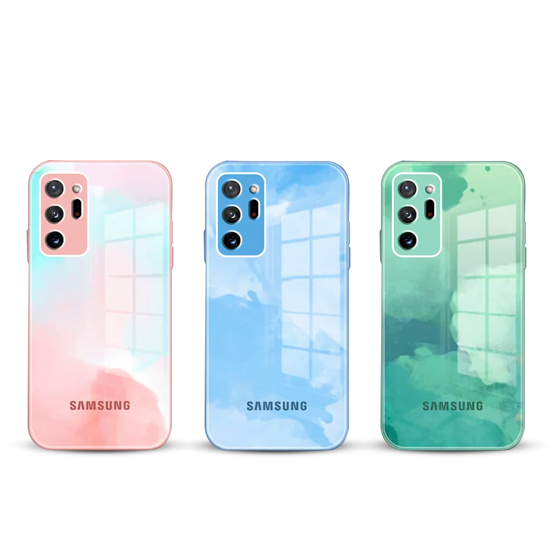 Galaxy S20 Plus Colorful Wave Glass Phone Case