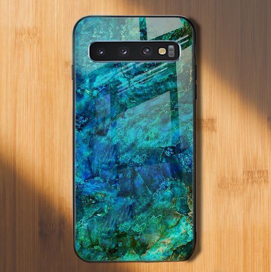 Galaxy S10 Classic Nature Elemental Textured Marble Case