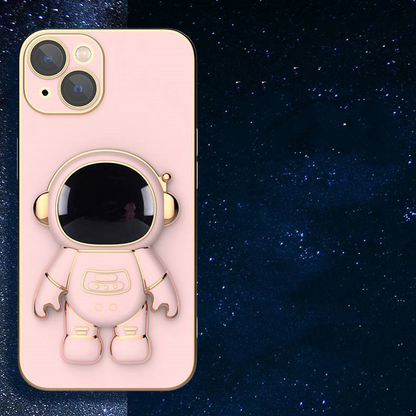 iPhone 14 Series Luxurious Astronaut Bracket Case